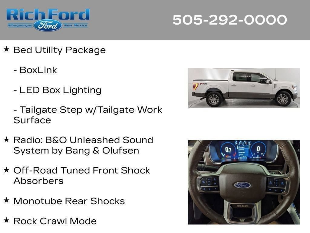 Certified 2023 Ford F150 King Ranch w/ Equipment Group 601A High AWD/4WD image 64