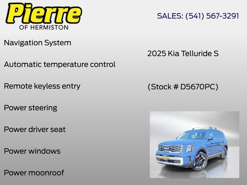 Used 2025 Kia Telluride S FWD image 6