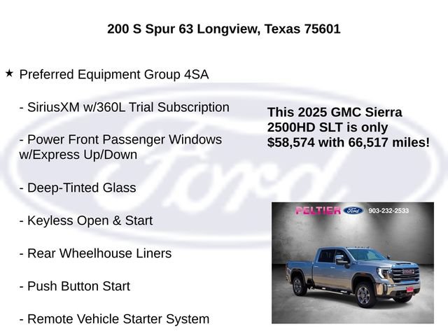 Used 2025 GMC Sierra 2500 SLT w/ Texas SLT Premium Package AWD/4WD image 5