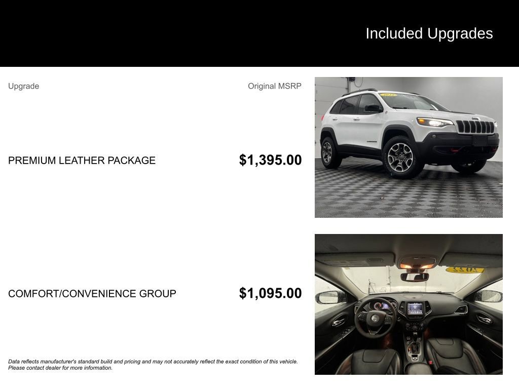 Used 2022 Jeep Cherokee Trailhawk w/ Premium Leather Package image 10