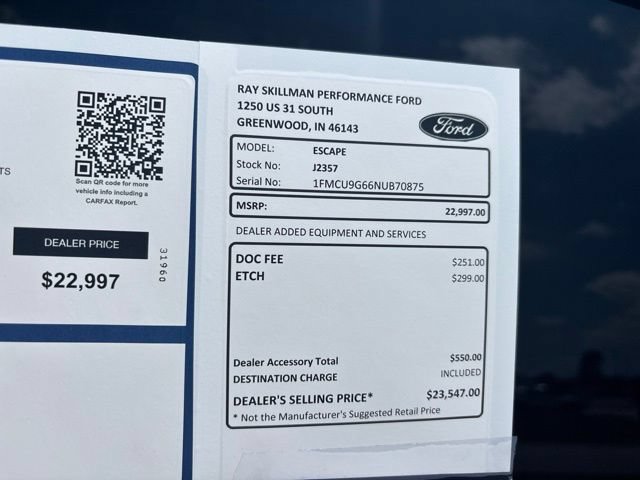 Certified 2022 Ford Escape SE w/ Convenience Package AWD/4WD image 3