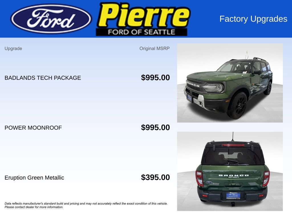 Certified 2025 Ford Bronco Sport Badlands w/ Badlands Tech Package image 13