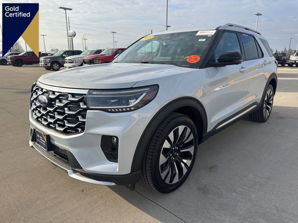 Certified 2025 Ford Explorer Platinum w/ LUX Leather Package