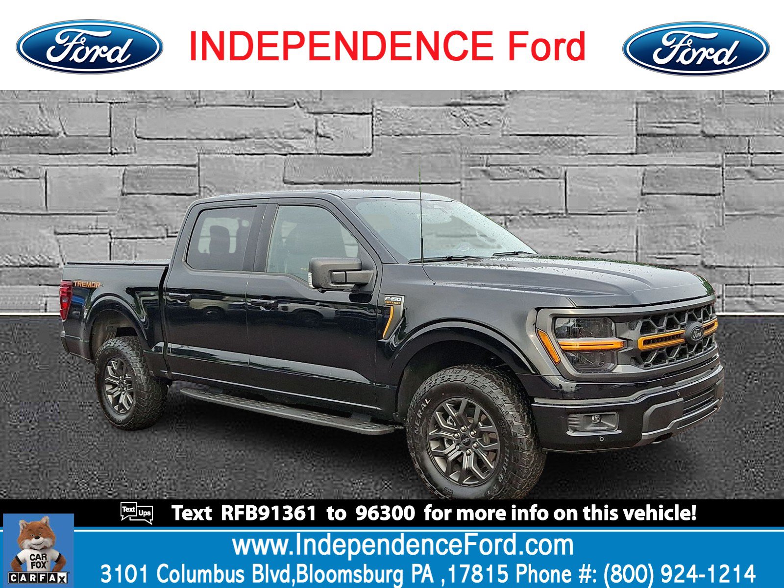 Certified 2024 Ford F150 Tremor w/ Bed Utility Package