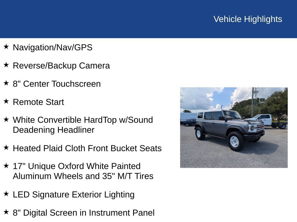 Certified 2023 Ford Bronco Heritage Edition AWD/4WD image 32