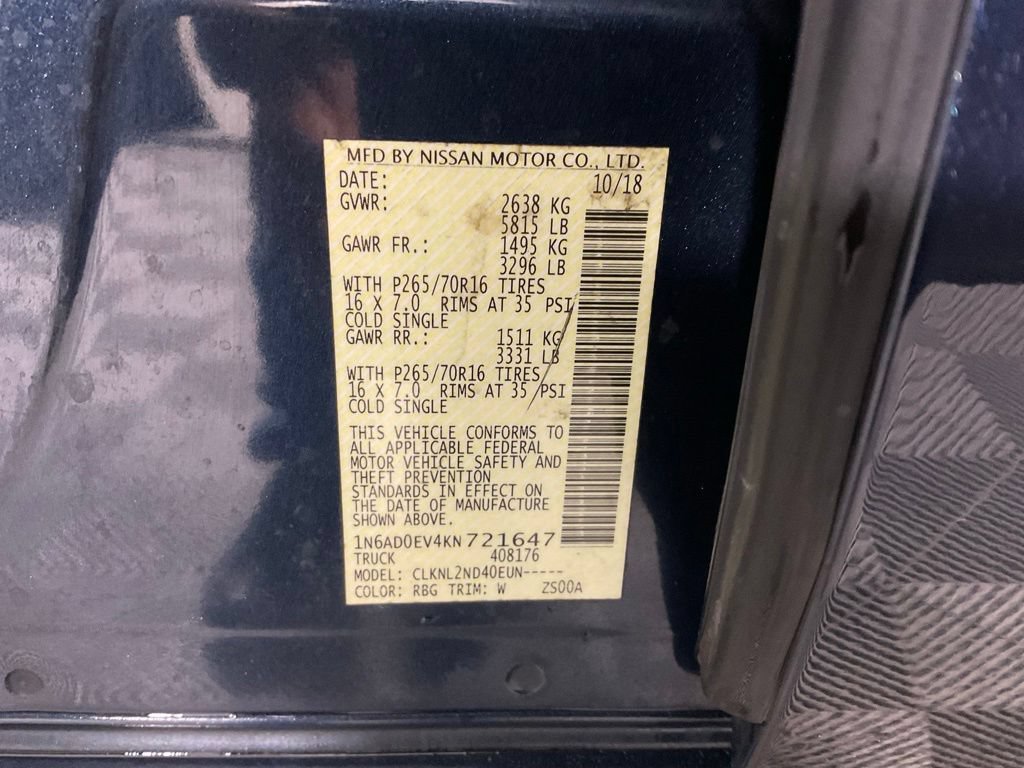 Used 2019 Nissan Frontier SV AWD/4WD image 25