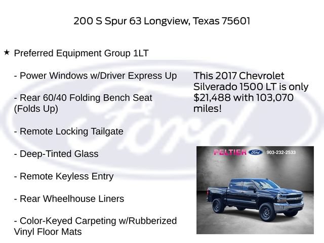 Used 2017 Chevrolet Silverado 1500 LT w/ Texas Edition RWD image 6