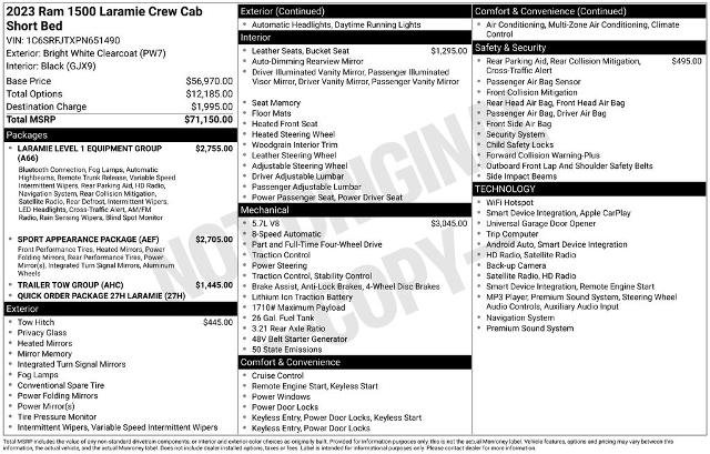 Used 2023 RAM 1500 Laramie AWD/4WD image 34