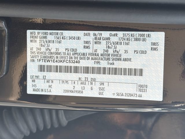 Certified 2019 Ford F150 Lariat AWD/4WD image 35