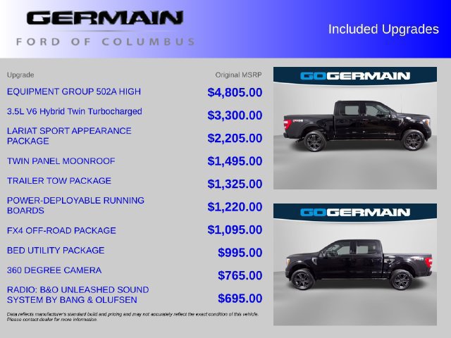 Certified 2023 Ford F150 Lariat w/ Equipment Group 502A High AWD/4WD image 37