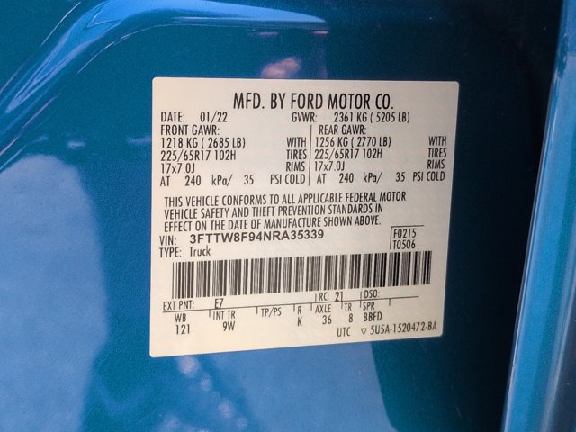 Certified 2022 Ford Maverick XL w/ Equipment Group 100A Standard AWD/4WD image 37