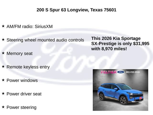 Used 2026 Kia Sportage SX FWD image 10