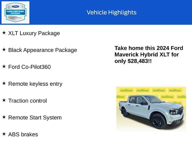 Certified 2024 Ford Maverick XLT w/ XLT Luxury Package image 10