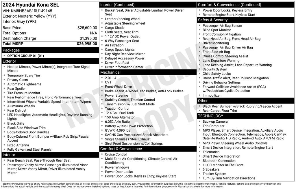 Used 2024 Hyundai Kona SEL FWD image 5