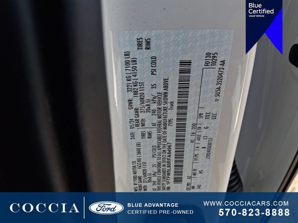 Certified 2024 Ford F150 Lariat w/ Equipment Group 502A High AWD/4WD image 26