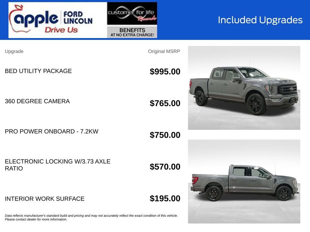 Certified 2022 Ford F150 Lariat w/ Equipment Group 502A High AWD/4WD image 5