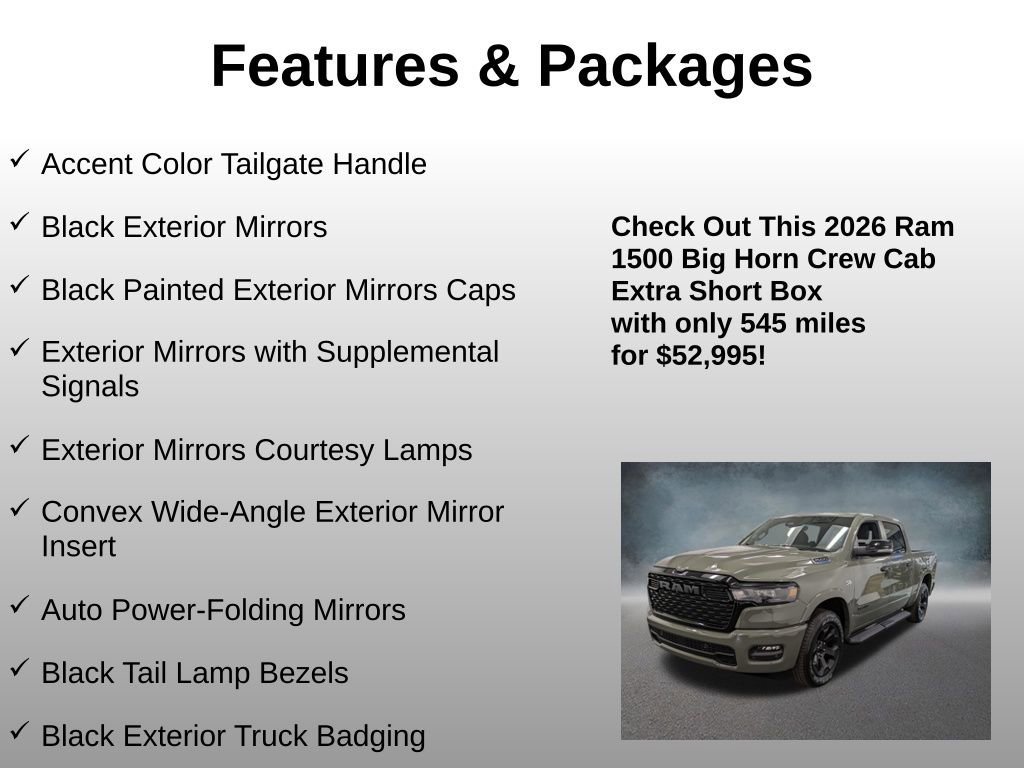 Used 2026 RAM 1500 Big Horn AWD/4WD image 17