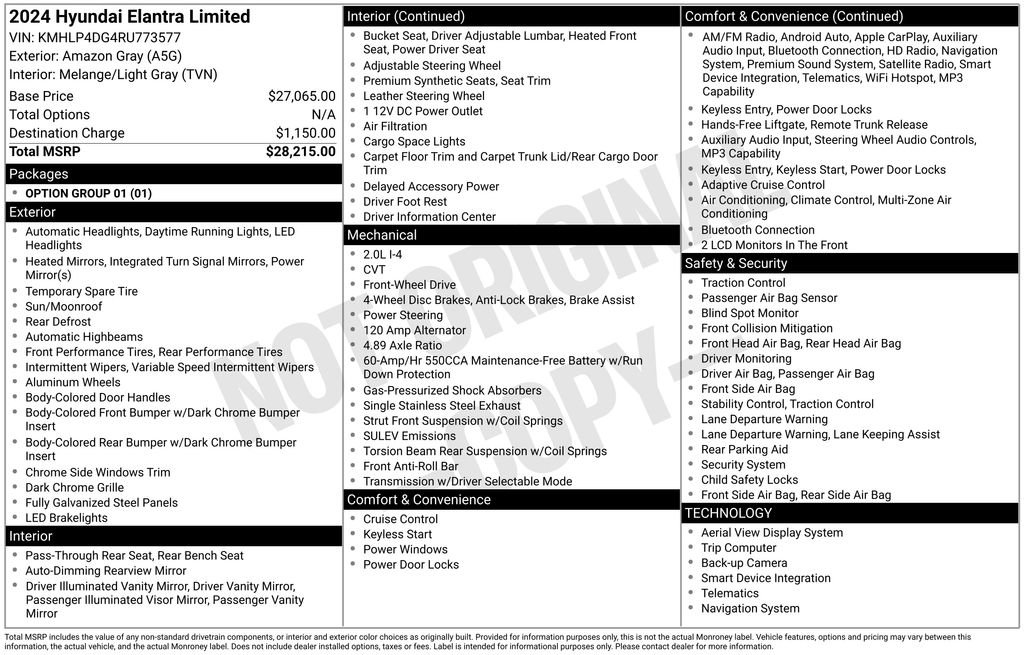 Used 2024 Hyundai Elantra Limited FWD image 33