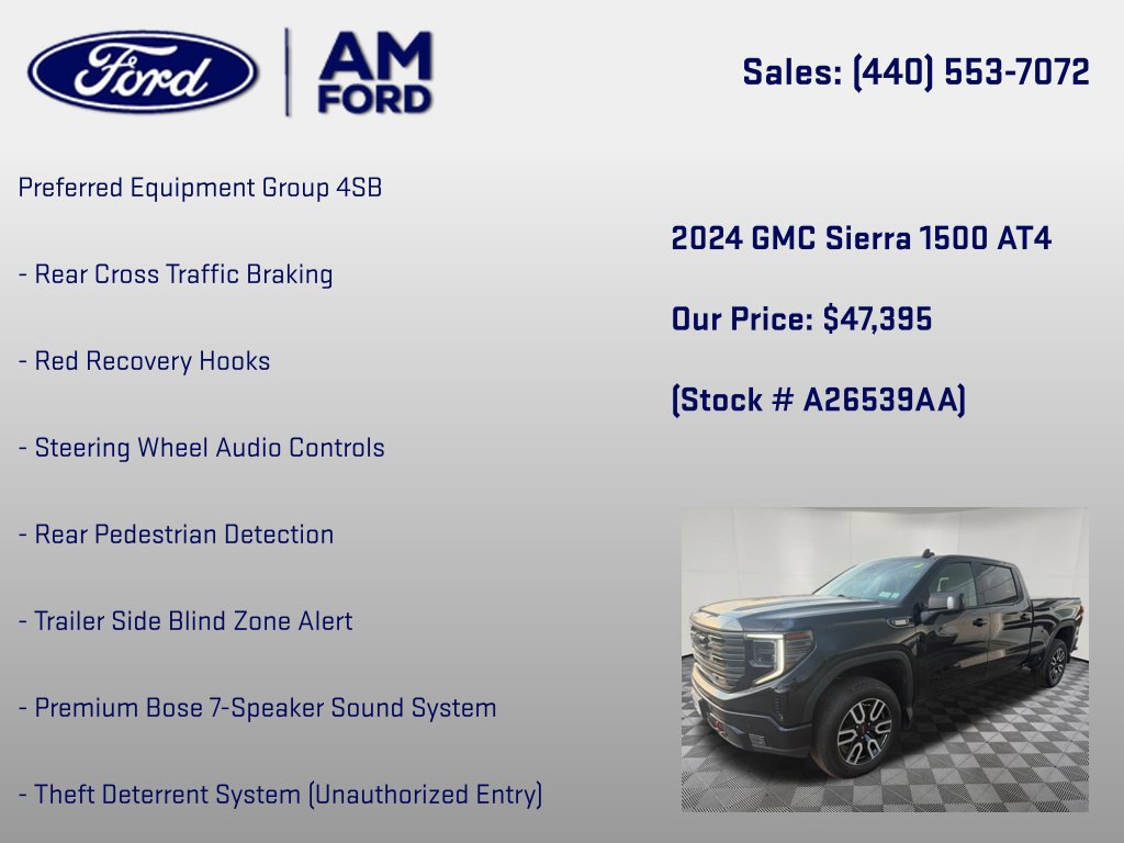 Used 2024 GMC Sierra 1500 AT4 w/ AT4 Preferred Package AWD/4WD image 36