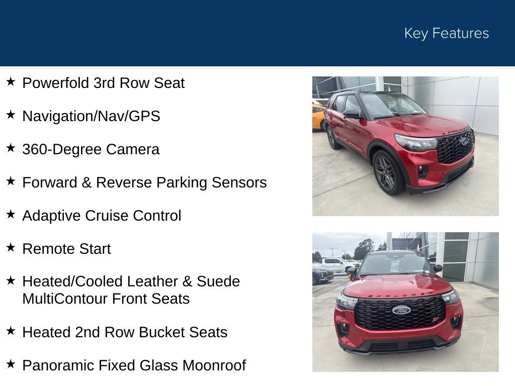 Certified 2026 Ford Explorer ST w/ Sun And Sound Package AWD/4WD image 37