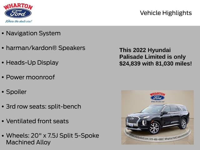 Used 2022 Hyundai Palisade Limited FWD image 6