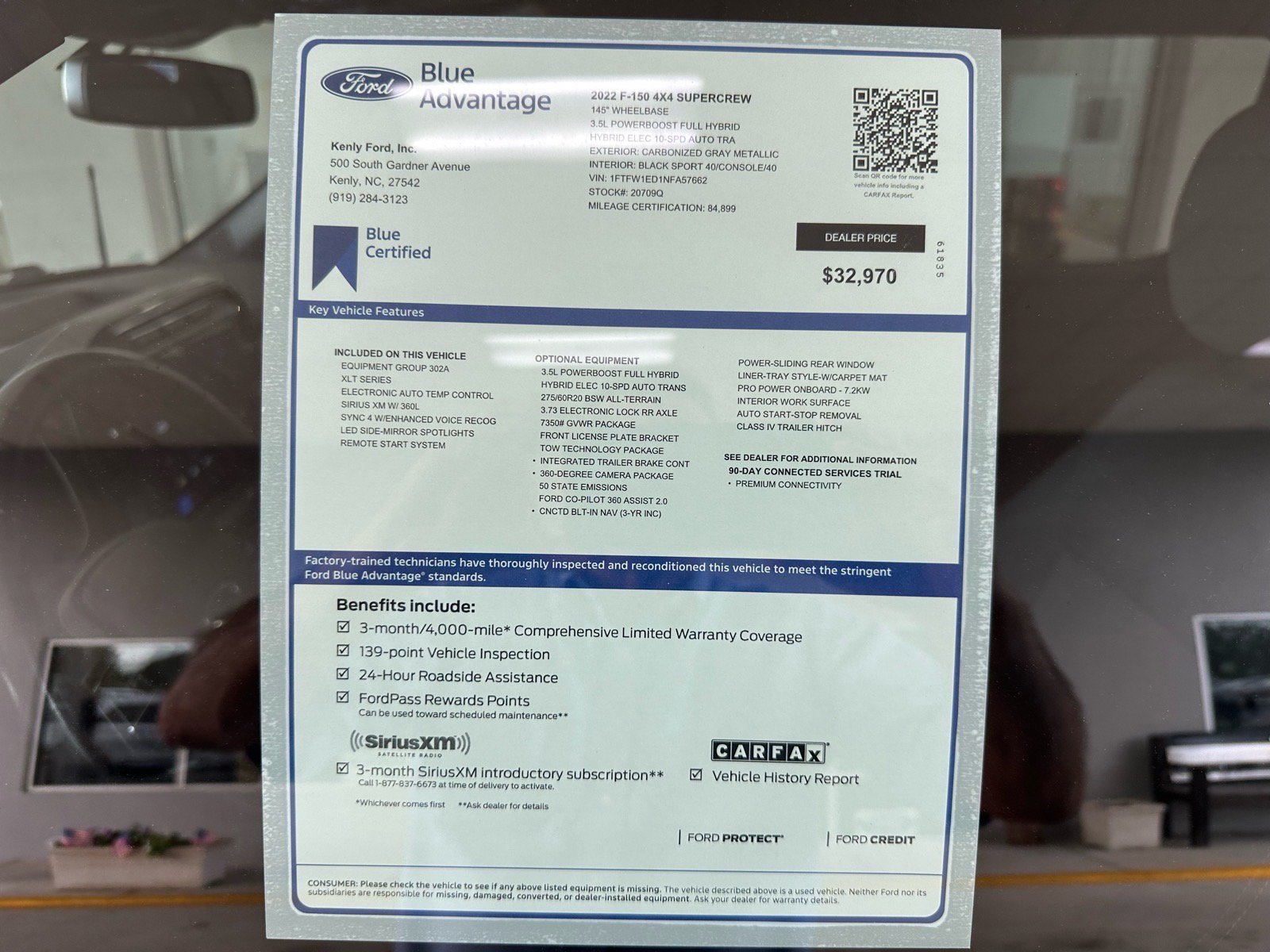 Certified 2022 Ford F150 XLT w/ Equipment Group 302A High AWD/4WD image 4