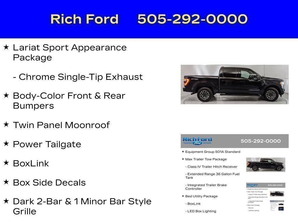 Certified 2023 Ford F150 Lariat w/ Max Trailer Tow Package AWD/4WD image 82