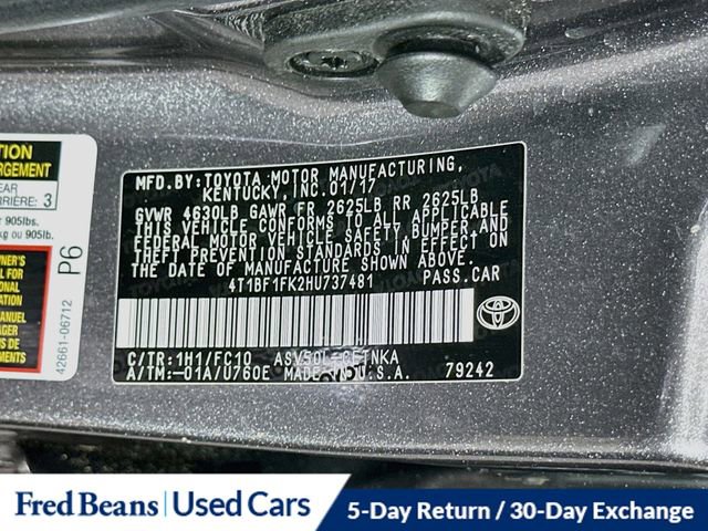 Used 2017 Toyota Camry LE FWD image 33