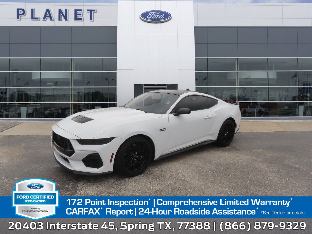 Certified 2024 Ford Mustang GT Premium w/ GT Performance Package RWD image 1