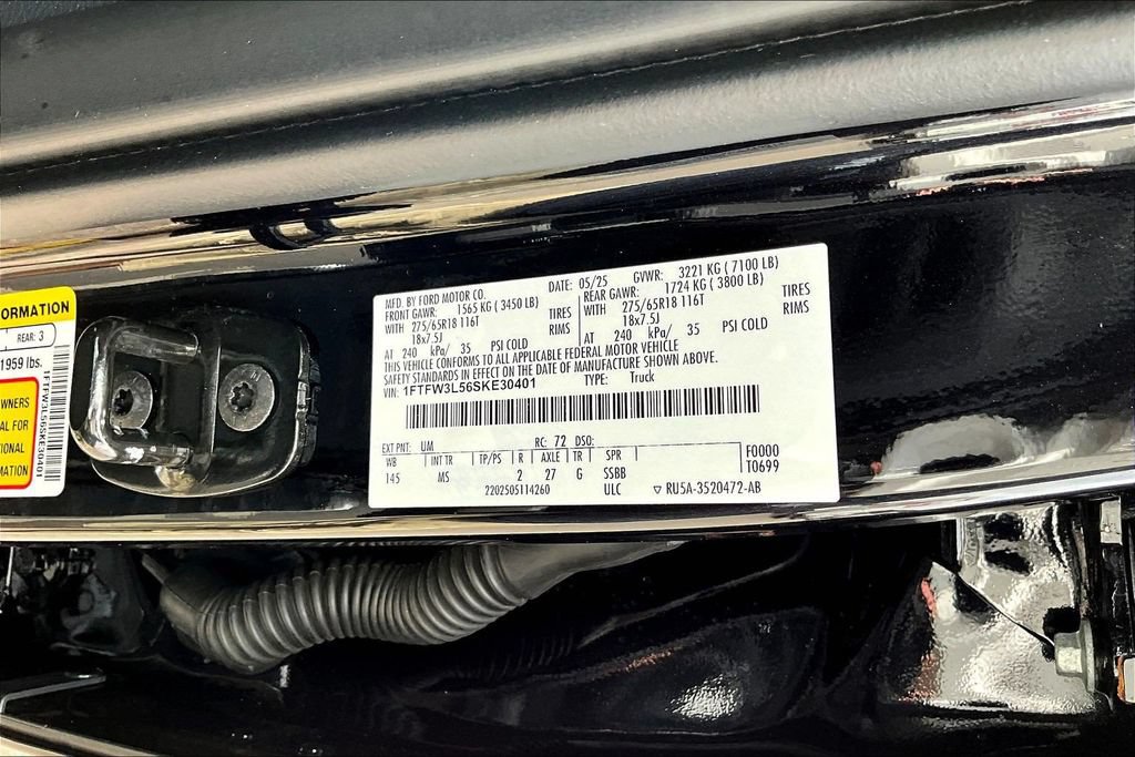 Certified 2025 Ford F150 XLT w/ Equipment Group 301A Standard AWD/4WD image 22
