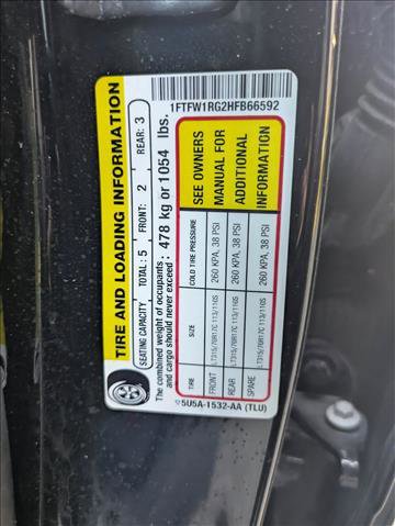 Certified 2017 Ford F150 Raptor w/ Equipment Group 802A Luxury AWD/4WD image 16