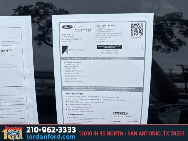 Certified 2023 Ford Edge ST-Line AWD/4WD image 9