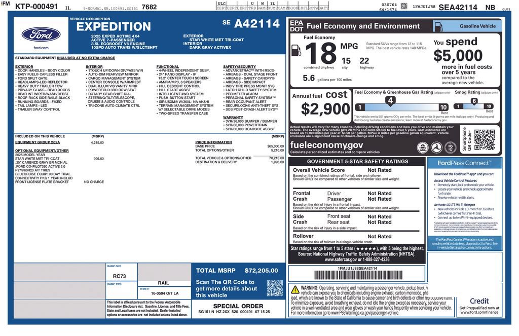 Certified 2025 Ford Expedition Active AWD/4WD image 4