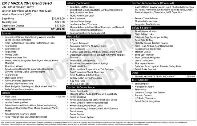 Used 2017 MAZDA CX-5 Grand Select image 37