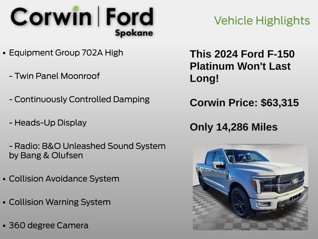 Certified 2024 Ford F150 Platinum image 12