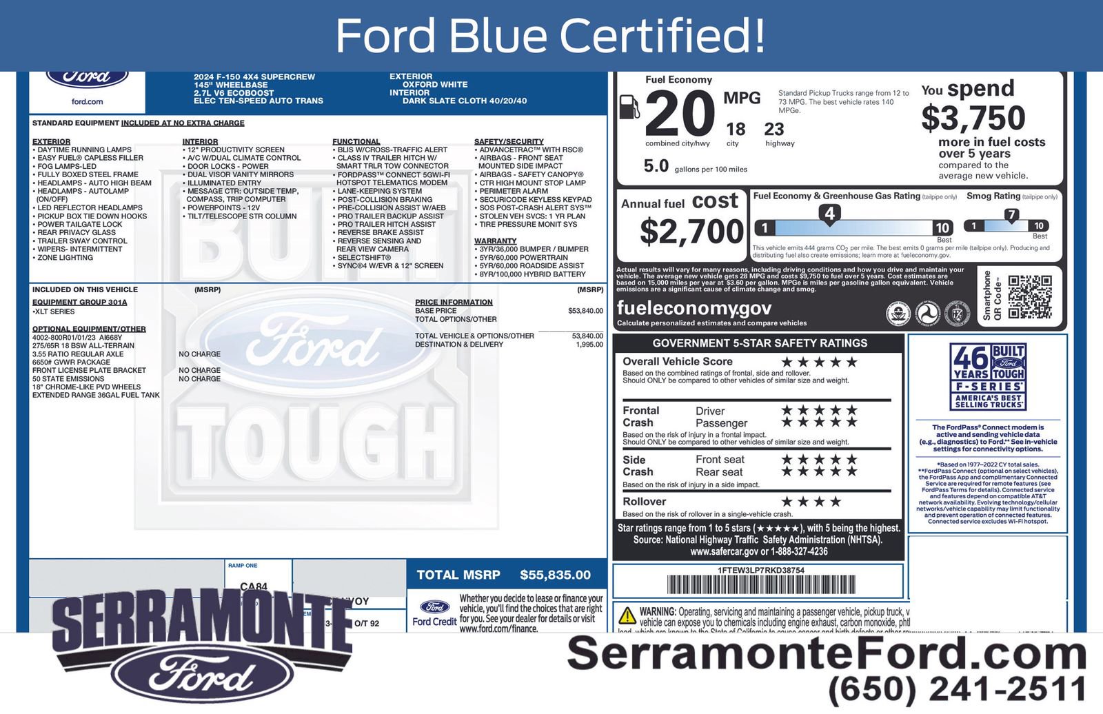 Certified 2024 Ford F150 XLT AWD/4WD image 16