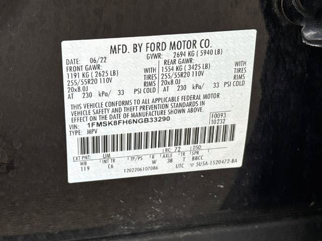 Certified 2022 Ford Explorer Limited AWD/4WD image 25