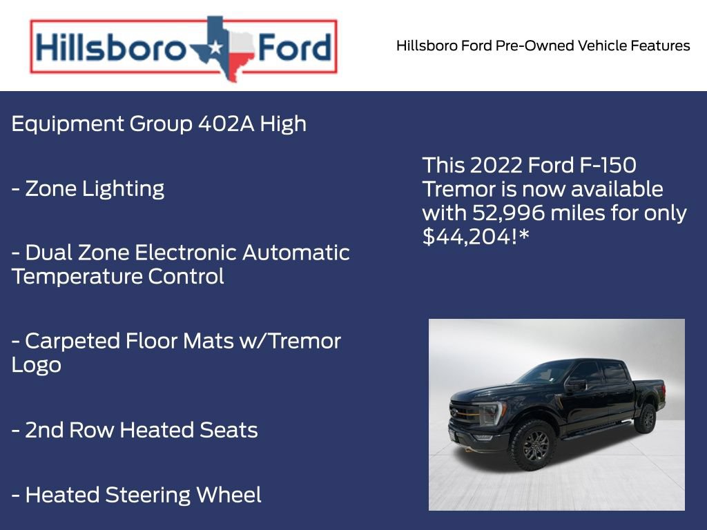 Certified 2022 Ford F150 Tremor w/ Equipment Group 402A High AWD/4WD image 13