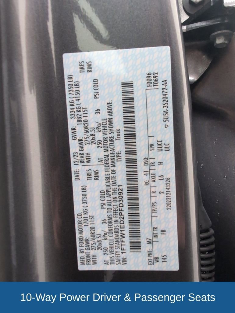 Certified 2023 Ford F150 XLT w/ Equipment Group 302A High image 47