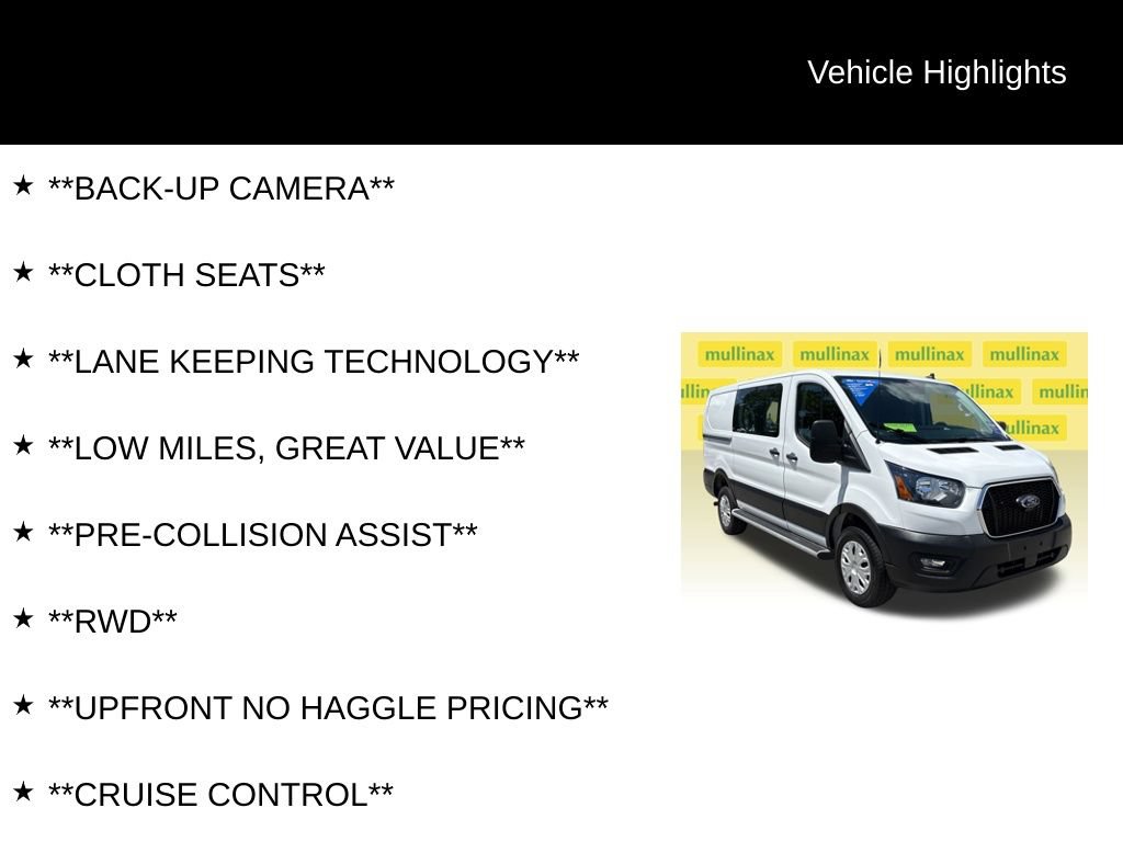 Certified 2025 Ford Transit 250 Low Roof w/ Exterior Upgrade Package RWD image 13