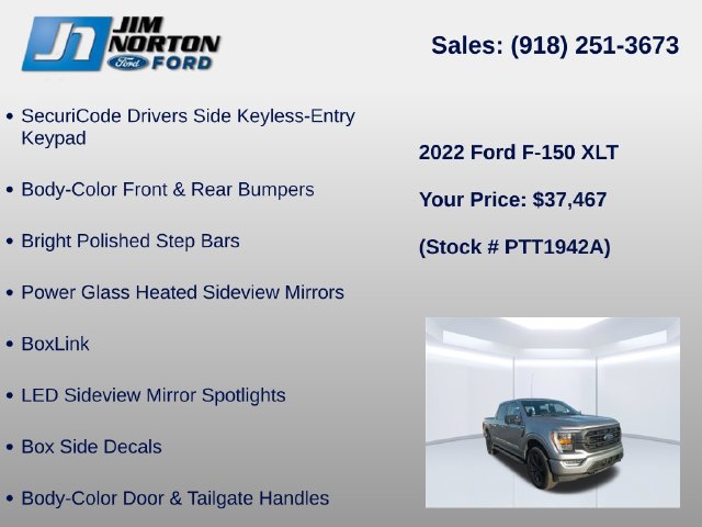 Certified 2022 Ford F150 XLT w/ Equipment Group 302A High AWD/4WD image 18