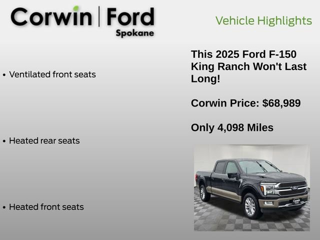 Certified 2025 Ford F150 King Ranch w/ FX4 Off-Road Package image 19