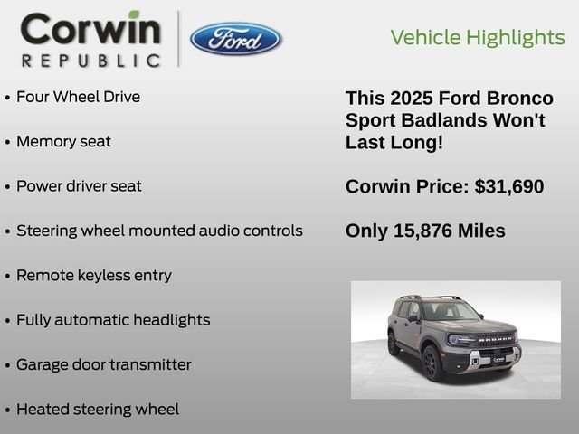 Certified 2025 Ford Bronco Sport Badlands image 7