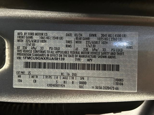 Certified 2024 Ford Escape Active w/ Tech Pack #1 image 18