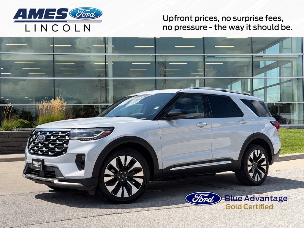 Certified 2025 Ford Explorer Platinum w/ LUX Leather Package AWD/4WD image 1