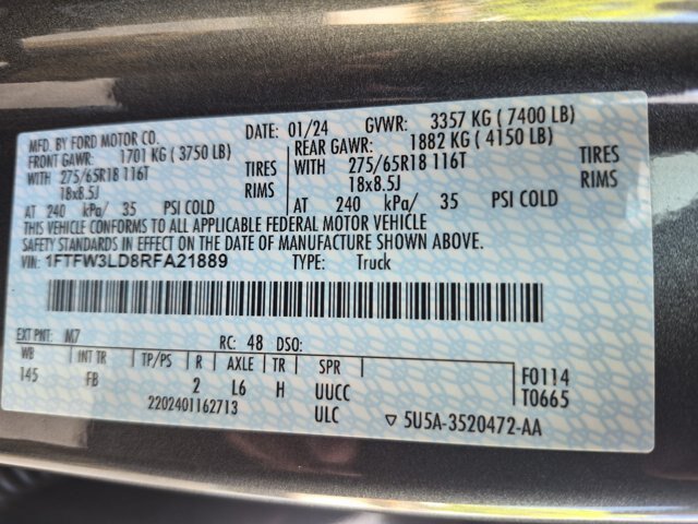 Certified 2024 Ford F150 XLT w/ Equipment Group 302A MID AWD/4WD image 38