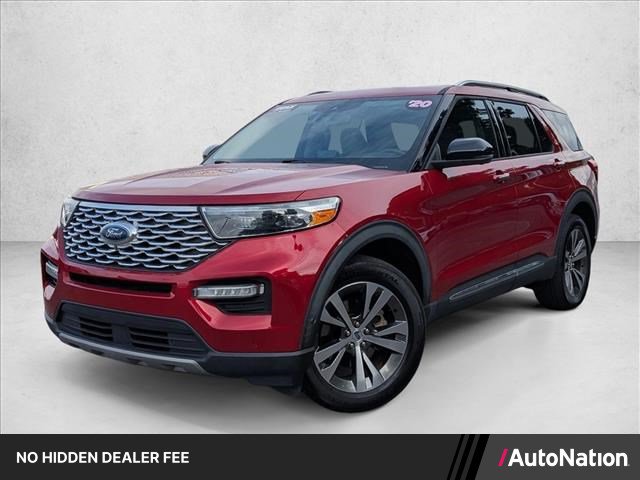 Certified 2020 Ford Explorer Platinum w/ Premium Technology Package AWD/4WD image 1