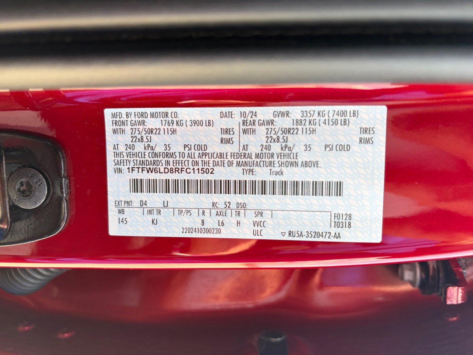 Certified 2024 Ford F150 King Ranch AWD/4WD image 25