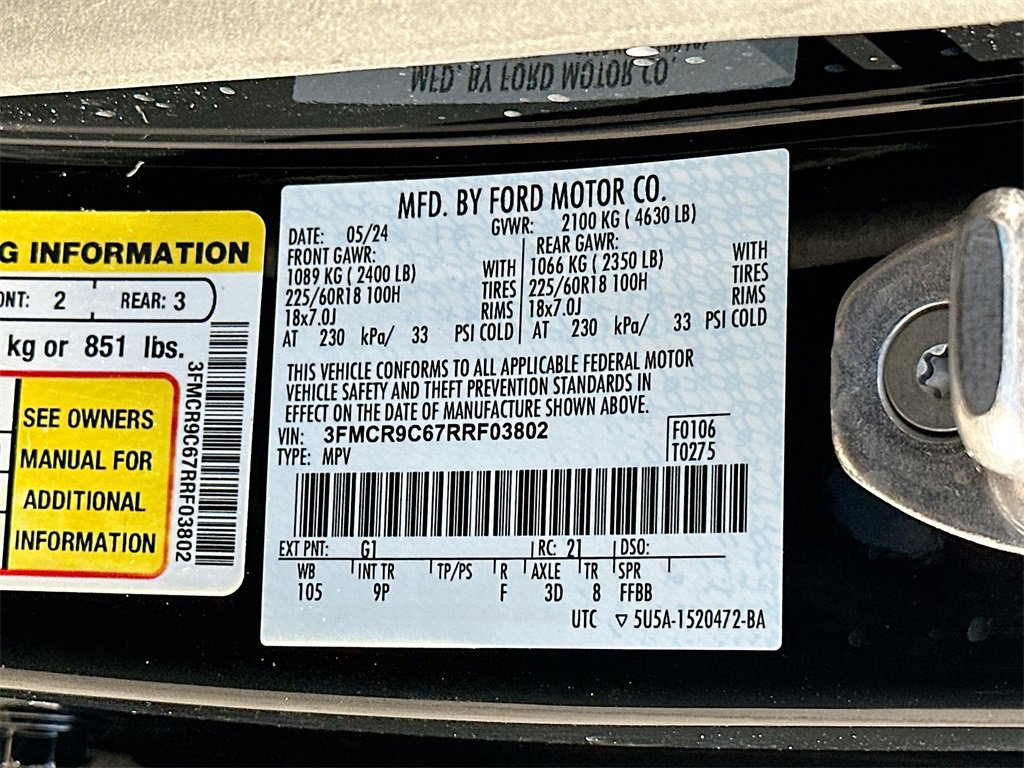 Certified 2024 Ford Bronco Sport Outer Banks w/ Tech Package image 27