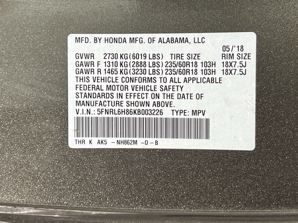 Used 2019 Honda Odyssey Touring image 40